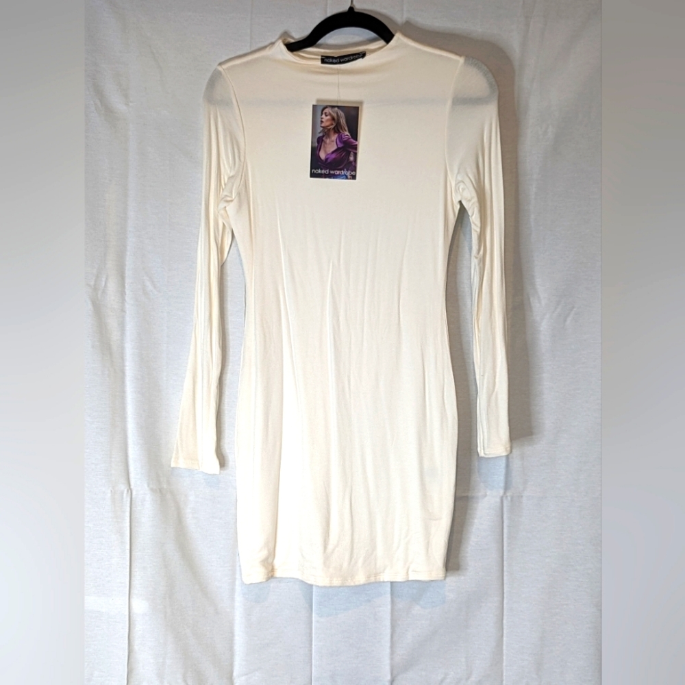 Naked Wardrobe white mini dress